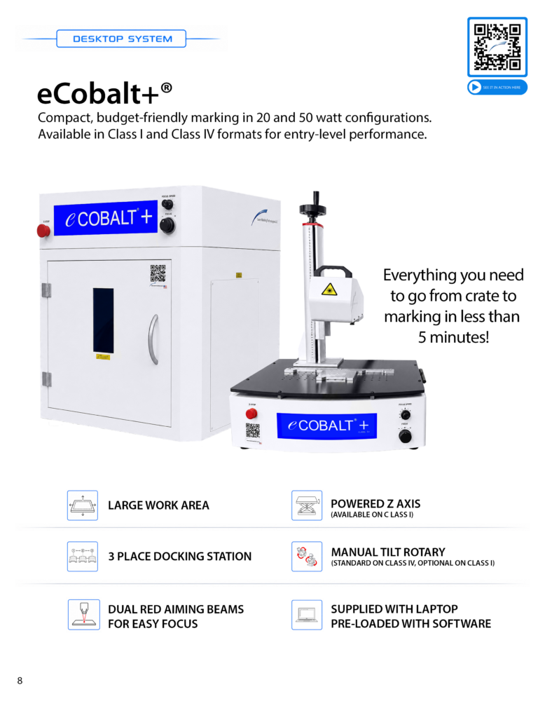 Laser Marking System | eCobalt+ Flyer