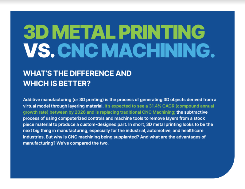 3D Metal Printing vs CNC Machining - Laser Marking Technologies