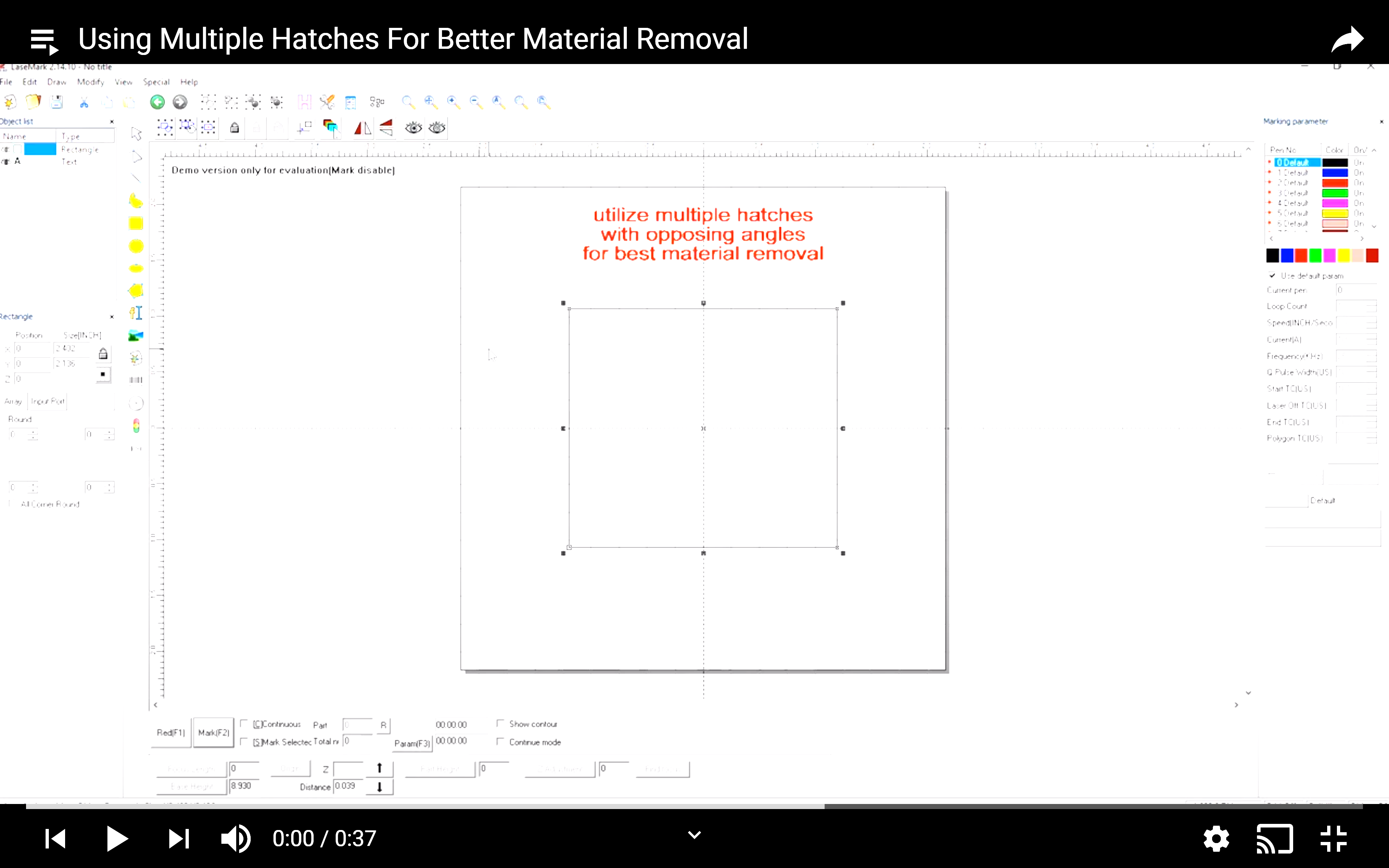 Multiple Hatch Removal - Laser Marking Technologies