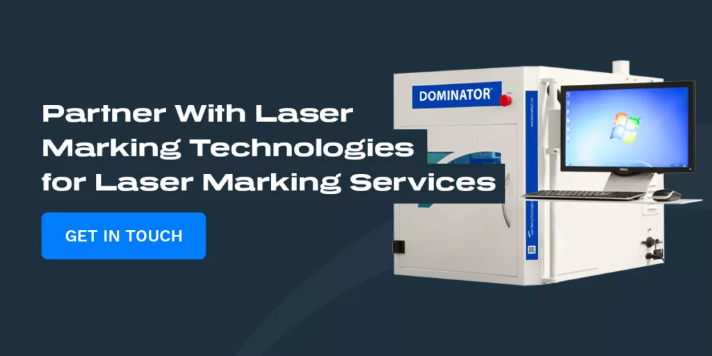 A Laser Marking Technologies Dominator laser system