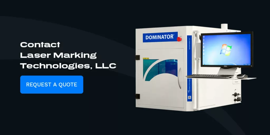 The Dominator laser marking machine from Laser Marking Technologies