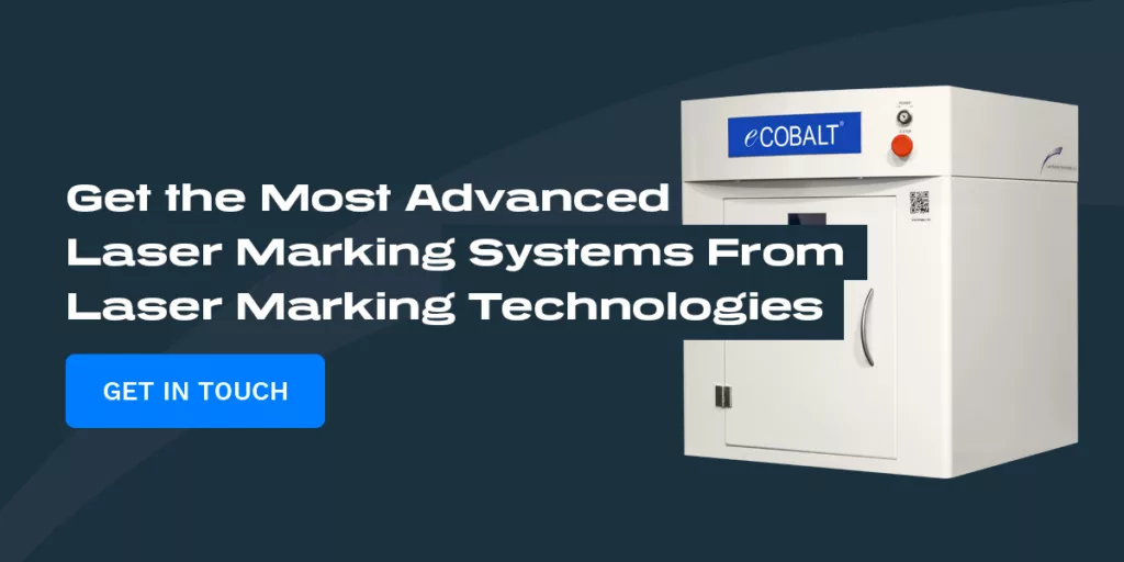 An eCobalt machine from Laser Marking Technologies