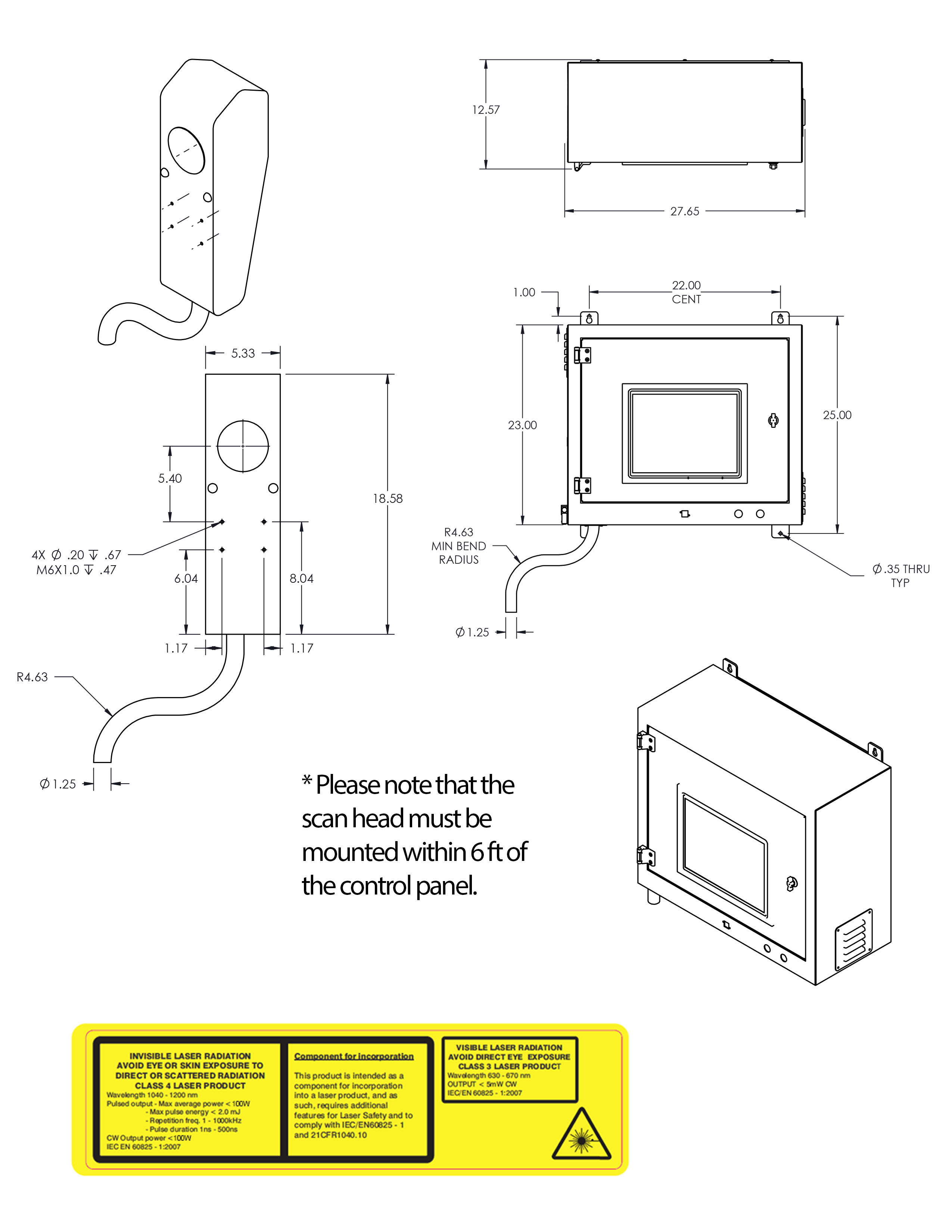 Integrator laser marking machine diagram and layout
